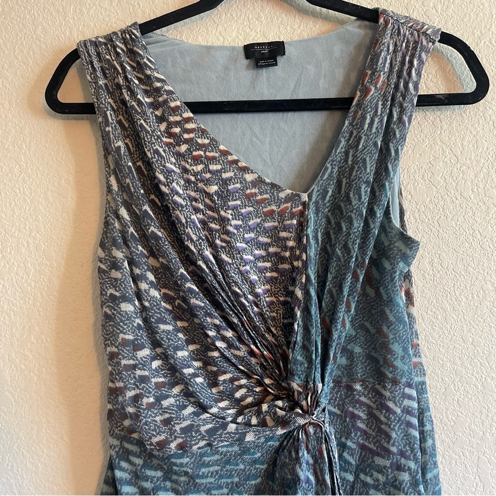 Anthropologe Deletta Asymmetric Draped Sleeveless Blouse Womens Size Small - Picture 3 of 6